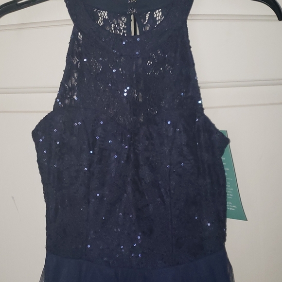 Navy Blue Formal Dress - Picture 3 of 6